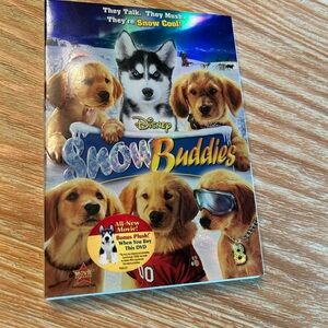 Disney Snow Buddies DVD with Puppies and Blue Accents